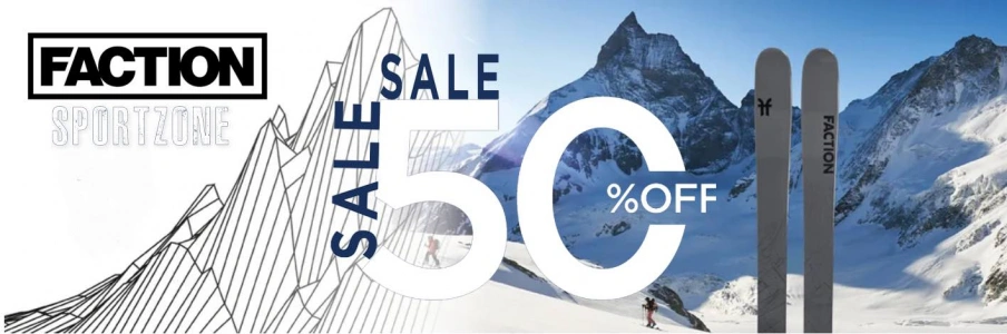 Знижки -50% на гірскі лижі Faction 2022